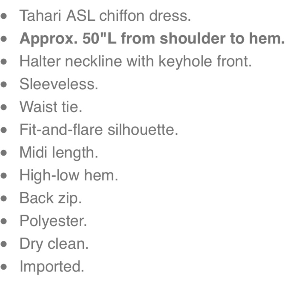 NEW Tahari ASL Navy high-low halter dress - Picture 8 of 8